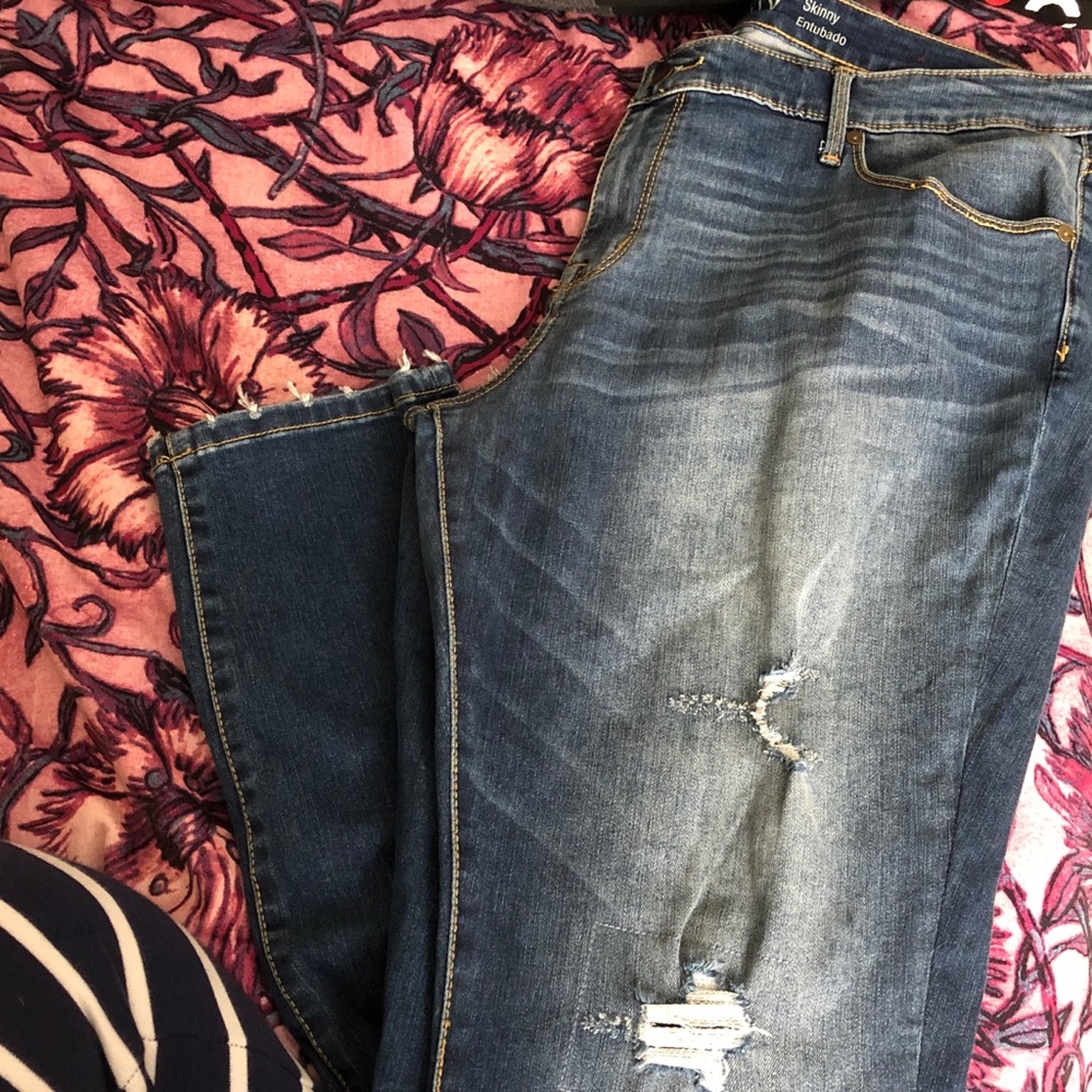 Gently worn skinny jeans